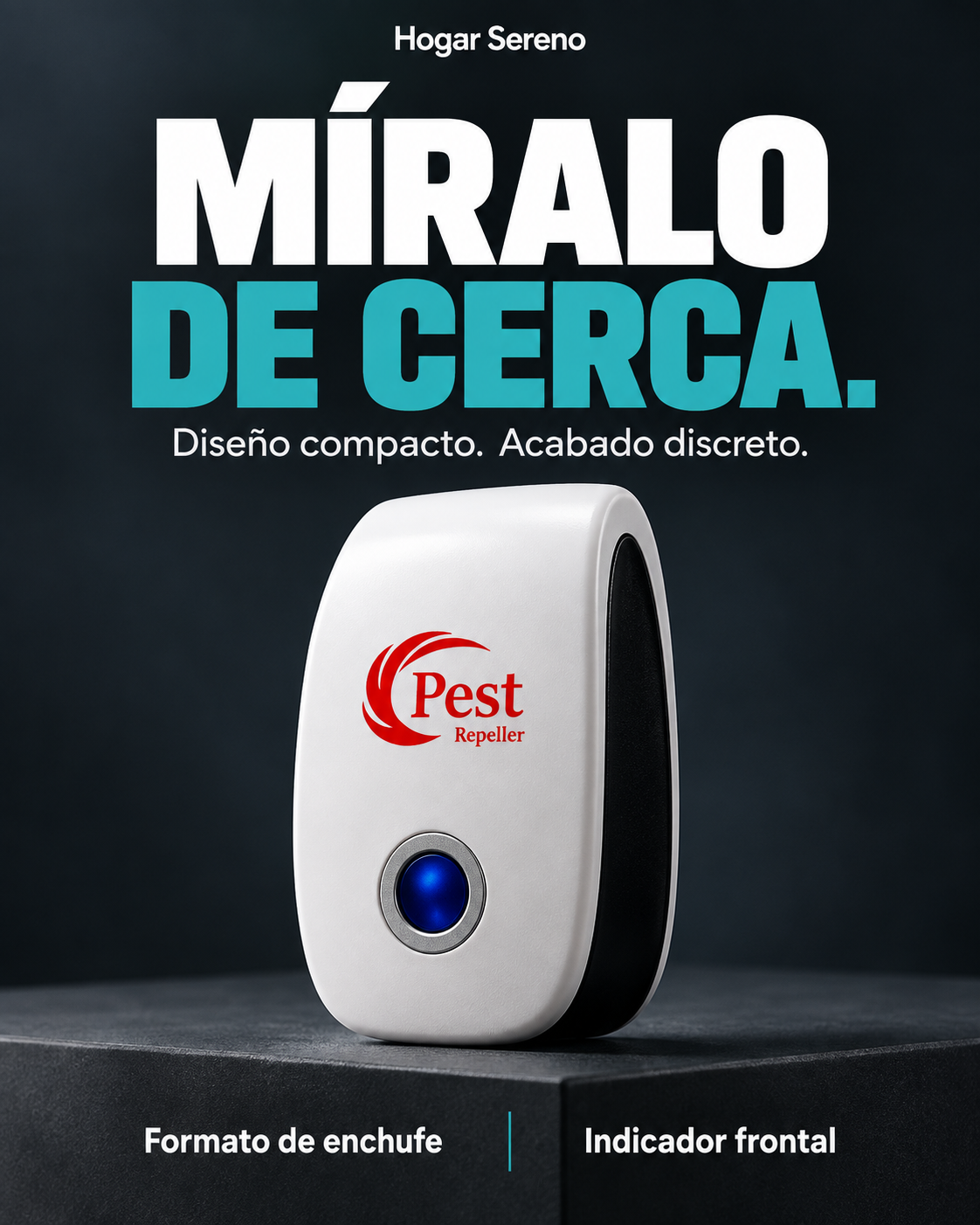Repelente Ultrasónico para un Hogar Más Tranquilo, Sin Aerosoles ni Recargas