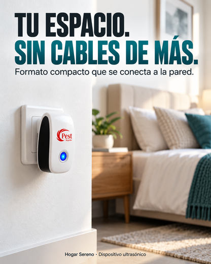 Repelente Ultrasónico para un Hogar Más Tranquilo, Sin Aerosoles ni Recargas